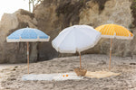 Load image into Gallery viewer, Blue Tropical Fringe Tassel Beach Umbrella
